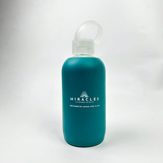 MIRACLES Glass Water Bottle